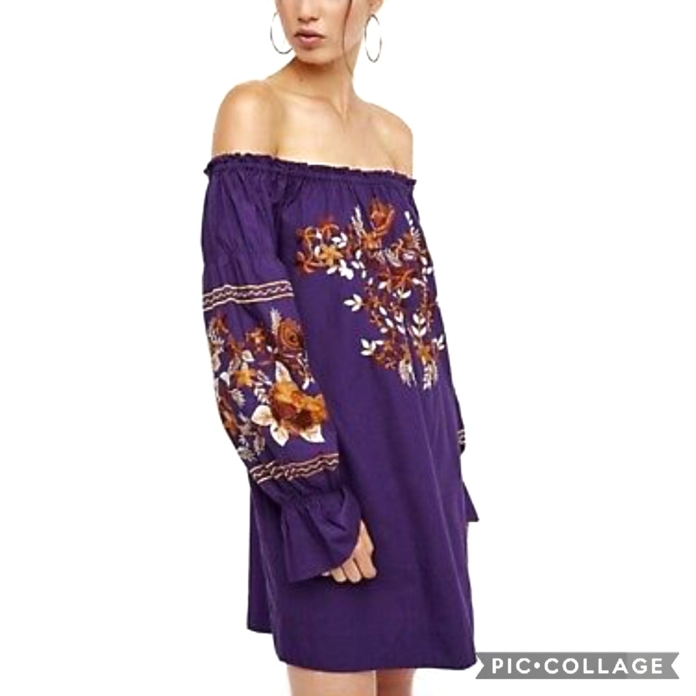 Free People Fleur Du Jour Off the Shoulder Dress